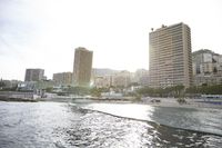 Los Angeles Coastal Cityscape with Skyscrapers and Pier