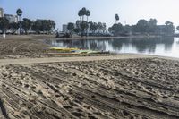 Los Angeles Coastal Shore with Concrete Ramps 001