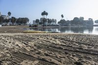Los Angeles Coastal Shore with Concrete Ramps