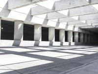 Concrete Street in Los Angeles, California, USA