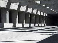 Concrete Street in Los Angeles, California, USA