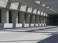 Concrete Street in Los Angeles, California, USA