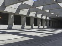 Concrete Street in Los Angeles, California, USA