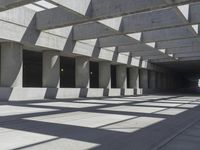 Concrete Street in Los Angeles, California, USA