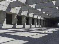 Concrete Street in Los Angeles, California, USA