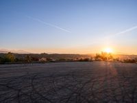 Los Angeles at Dawn: A Cityscape Under Clear Skies