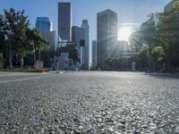 Los Angeles Daytime Cityscape with Clear Sky