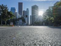 Los Angeles Daytime Cityscape with Clear Sky