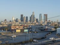 Los Angeles Daytime Cityscape with Skyscraper
