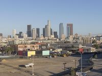 Los Angeles Daytime Cityscape with Skyscraper