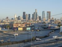 Los Angeles Daytime Cityscape with Skyscraper