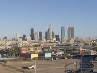 Los Angeles Daytime Cityscape with Skyscraper