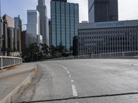 Los Angeles Downtown: Cityscape under Clear Sky