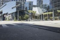 Los Angeles Downtown Metropolitan Area with Architecture and Road