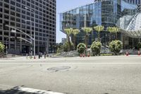 Los Angeles Downtown Metropolitan Area with Architecture and Road