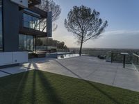 Los Angeles: A Building with a Lush Grass Lawn