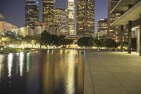 Los Angeles High-Rise Reflections: Modern Architecture and Water