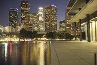 Los Angeles High-Rise Reflections: Modern Architecture and Water