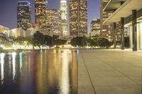 Los Angeles High-Rise Reflections: Modern Architecture and Water