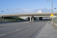 Los Angeles Highway: Clear Sky and Smooth Asphalt