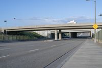 Los Angeles Highway: Clear Sky and Smooth Asphalt