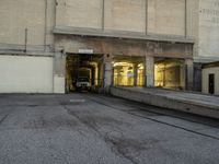 Los Angeles Industrial Road at Dawn