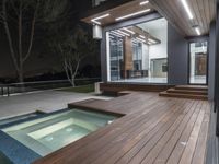 Modern Architecture in Los Angeles with Wood Flooring