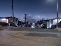 Los Angeles by Night: Asphalt Roads and Artificial Lights