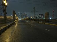 Los Angeles Night Cityscape in California