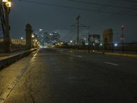 Los Angeles Night Cityscape in California