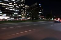 Los Angeles Night Cityscape: Light Trails Illuminating the City