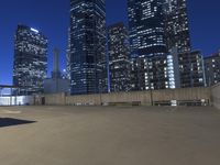 Los Angeles Night Cityscape, USA