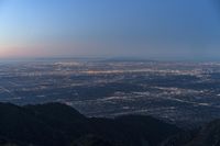 Los Angeles Night Skyline Mountain View 002