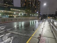 Los Angeles Night Skyline: Reflections on the Water