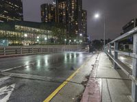 Los Angeles Night Skyline: Reflections on the Water