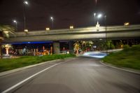 Los Angeles Night Urban Road Lights