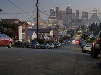 Los Angeles Night Scape: Urban Streets Illuminated