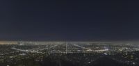 Los Angeles Night View: Cityscape of USA