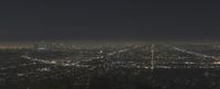 Los Angeles Night View: Cityscape of USA