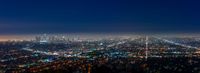 an elevated view of the city from high above los angeles at night photo by david horgan