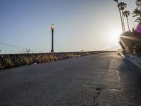 Los Angeles Ocean View: Suburban Street Along the Coast