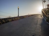 Los Angeles Ocean View: Suburban Street Along the Coast