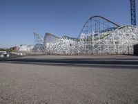 Los Angeles Parking Lot Under Clear Sky 001