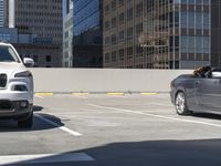 Parking Lot in Los Angeles: A View of a Concrete Street