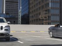 Parking Lot in Los Angeles: A View of a Concrete Street