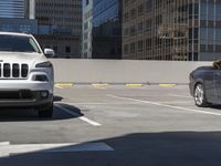 Parking Lot in Los Angeles: A View of a Concrete Street