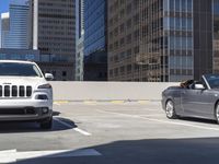 Parking Lot in Los Angeles: A View of a Concrete Street