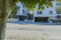 Residential Neighborhood in Los Angeles: Clear Sky and City Life