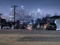 Los Angeles Residential: A Suburban Night Scene