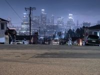 Los Angeles Residential: A Suburban Night Scene